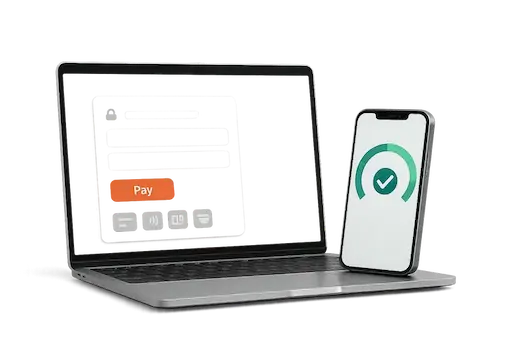A laptop and phone with PageSpeed pass